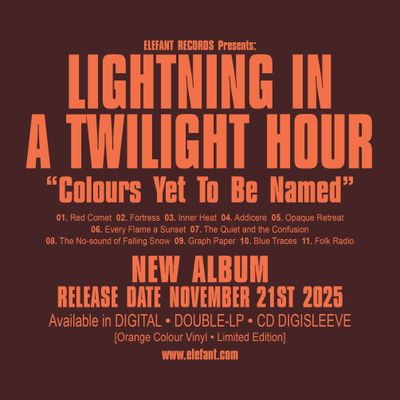 LIGHTNING IN A TWILIGHT HOUR "Colours Yet To Be Named" Doble-LP/CD
