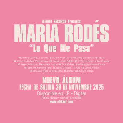 MARIA RODÉS "Lo Que Me Pasa" LP