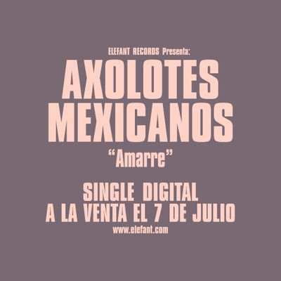 AXOLOTES MEXICANOS "Amarre" Single Digital