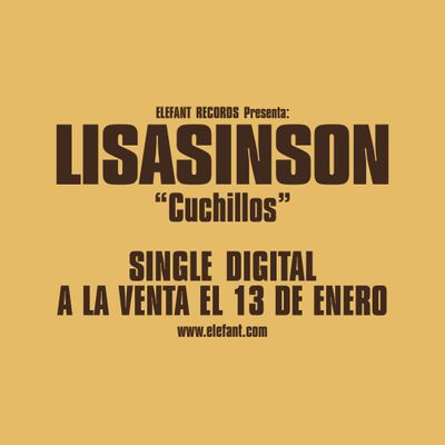 LISASINSON "Cuchillos" Single Digital